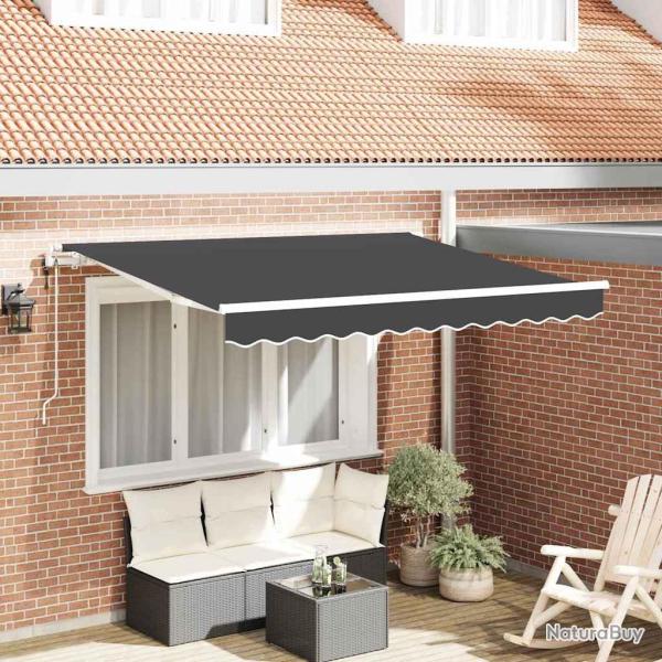 Auvent R�tractable Anthracite 300 x 200 cm tissu