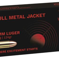 1 000 Munitions Geco FMJ 8G/124GRS Cal.9x19