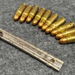 10 munitions 7,63 Mauser avec lame pour C96