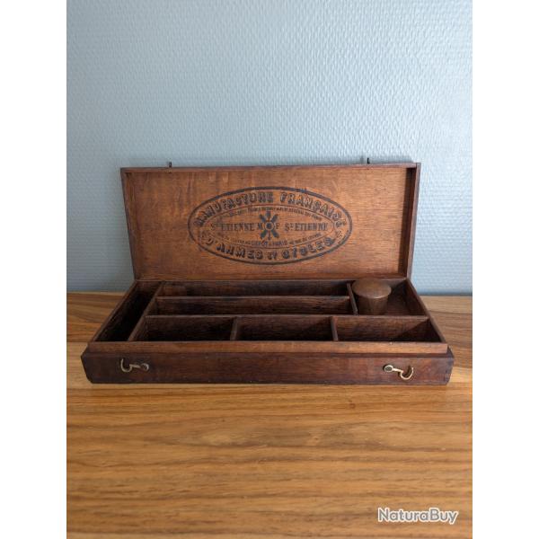 Coffret palissandre XIXe Manufacture Fran�aise Armes Cycles St-�tienne