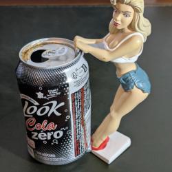 Figurine pin-up vintage Bottoms Up Ganz r&eacute;sine 17cm- Harley biker Davidson sexy