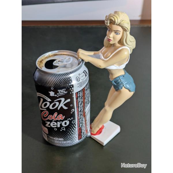 Figurine pin-up vintage Bottoms Up Ganz r�sine 17cm- Harley biker Davidson sexy