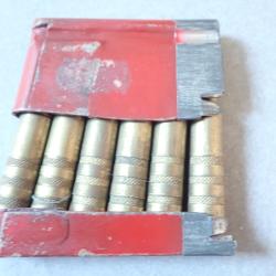 Rare clip rouge Schmidt Rubin Suisse + cartouches manipulation mdle GP90 pour fusil 1889