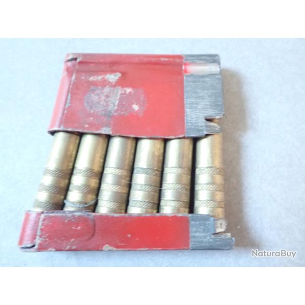 Rare clip rouge Schmidt Rubin Suisse + cartouches manipulation mdle GP90 pour fusil 1889