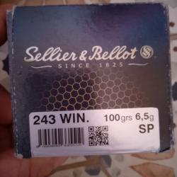 Munitions 243 win Sellier bellot sp 100grX50