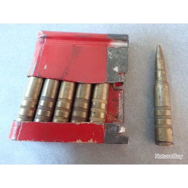 Rare clip de chargement pour fusil Schmidt Rubin Suisse Cartouches manipulation mdle 1918 (Omega)