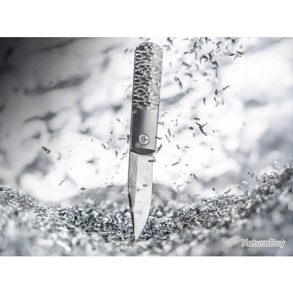 B�ker BRLW Meteorite Damast Platinum Edition � Couteau pliant 110676DAM