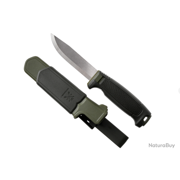 Morakniv Amberg 14549 - Couteau Outdoor Lame Satin�e 12C27 Deep Forests