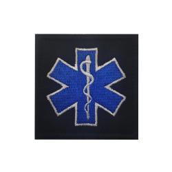 Patch Paramedic - Bleu/Noir - Velcro - Livraison gratuite