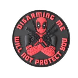 Patch Deadpool PVC Rond - Velcro - Livraison gratuite