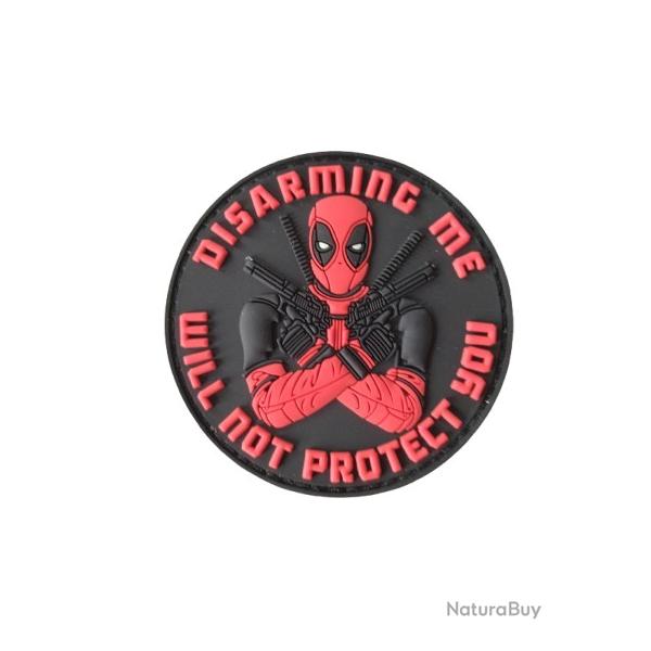 Patch Deadpool PVC Rond - Velcro - Livraison gratuite