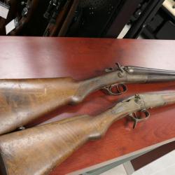 lot de 2 fusils a chiens   mise a prix 1 euros SANS PRIX DE RESERVE