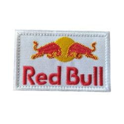 Patch Red Bull Blanc - velcro - Livraison gratuite