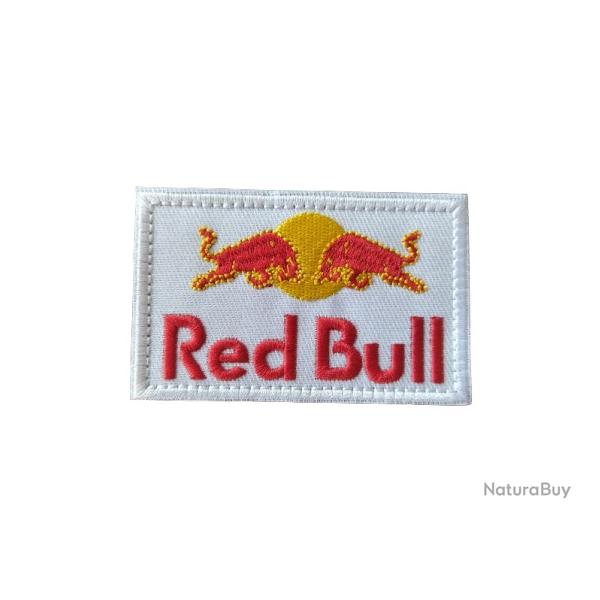 Patch Red Bull Blanc - velcro - Livraison gratuite