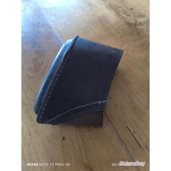 Sabot de crosse amovible cuir