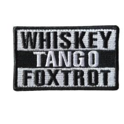 Patch Whisky Tango Foxtrot - v2 - Noir - velcro - Livraison gratuite