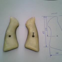 plaquette pour revolver S&W nacre