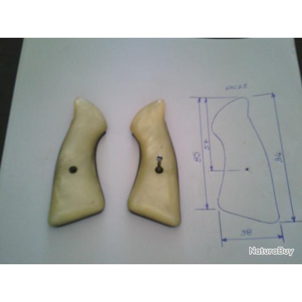 plaquette pour revolver S&W nacre