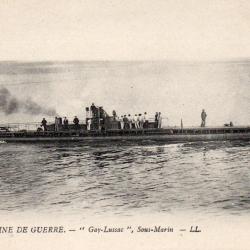 Carte Postale Marine de Guerre "Gay-Lussac" Sous-Marin -N&deg;7719
