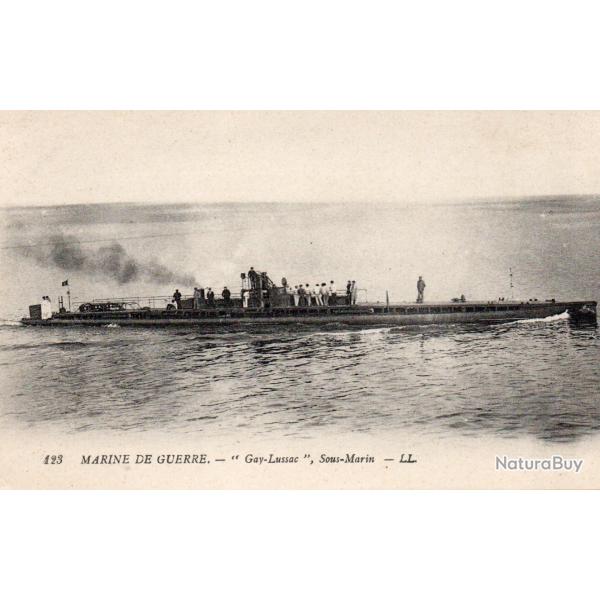 Carte Postale Marine de Guerre "Gay-Lussac" Sous-Marin -N�7719