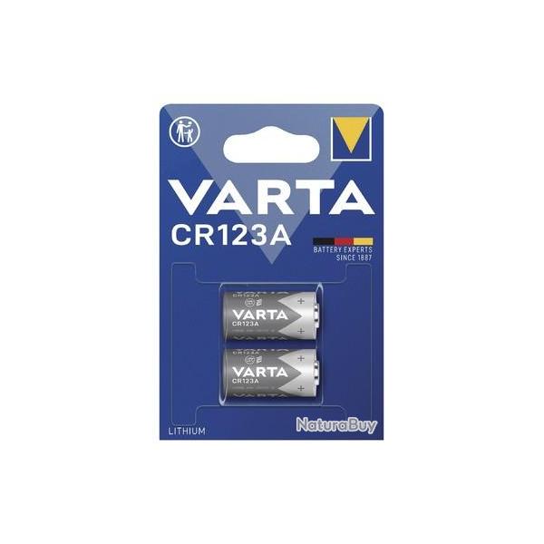 PILE VARTA LITHIUM CR123A X2
