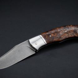 Couteau pliant Gr&eacute;gory picard Acier Wootz