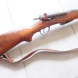 303596 - Fusil 96/11 Rubin Schmidt Suisse monomatricule + bretelle. Voir marquage : P.P.56