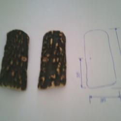 jeu de plaquette bois de cerf pour PA 32 acp