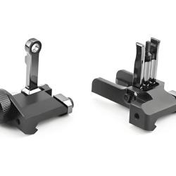 Organes de vis&eacute;e Flip-Up en aluminium - Ensemble hausse + guidon