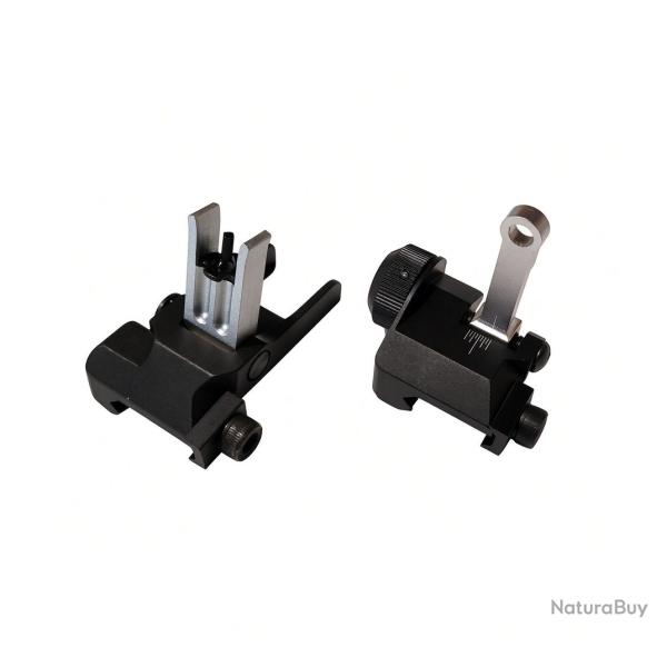Hausse et guidon flip-up aluminium