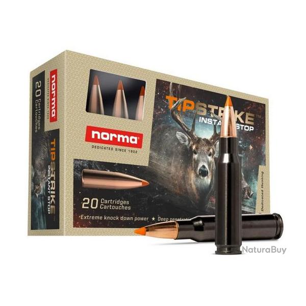 Cartouches NORMA .308win 11.0g 170gr TIPSTRIKE boite de 20