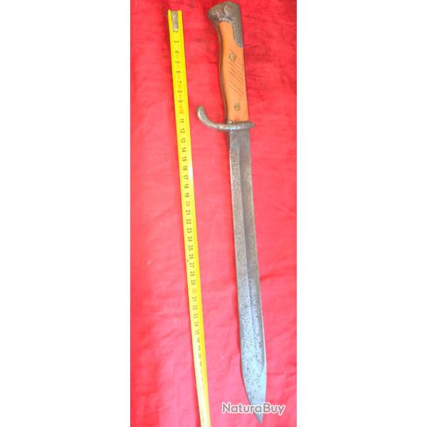 Baionnette allemande modele 98-05 1er type dat�e 1915 ww1 sans fourreau