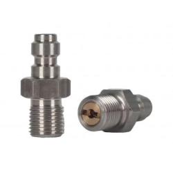 Adaptateur QR M&acirc;le avec Clapet anti-retour - Filetage M10