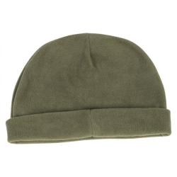 Bonnet vert en fibres polaire