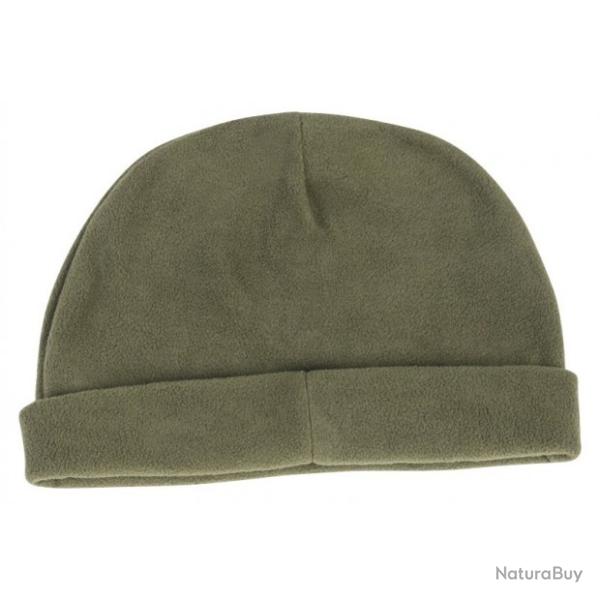 Bonnet vert en fibres polaire