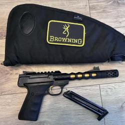 Browning Buck Mark Black Gold Vision HEX UFX, calibre .22 LR filet&eacute; 1/2x28