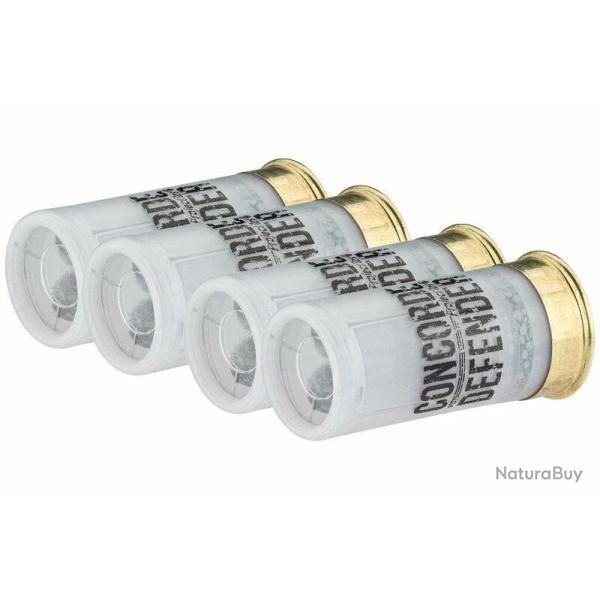 4 Cartouches Mini Defend-Ball Chevrotines Calibre 12/50 Concorde Defender