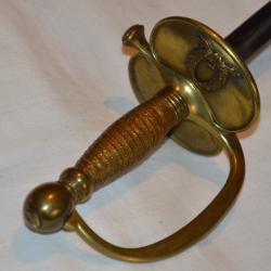 EPEE D'OFFICIER D'ADMINISTRATION MODELE 1872-PERIODE 3&deg; REPUBLIQUE /1914.