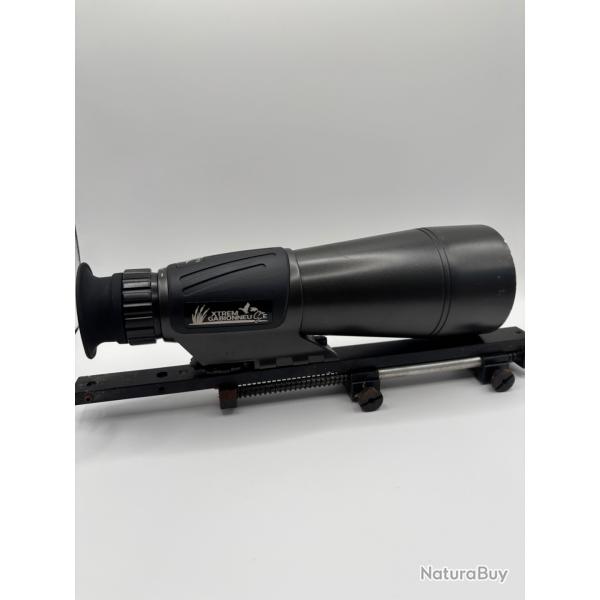 Lunette demi jumelle avec rail hutte gabion