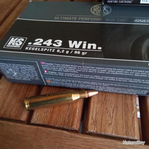 21 munitions RWS 243 WIN