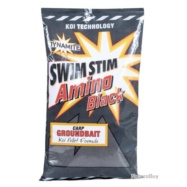 DYNAMITE BAITS AMORCE GROUNDBAIT SWIM STIM AMINO BLACK 900GR