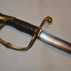 SABRE Mle 1821 OFFICIER INFANTERIE-MONARCHIE LOUIS XVIII-CHARLES X-LOUIS PHILIPPE-SECOND EMPIRE-1870