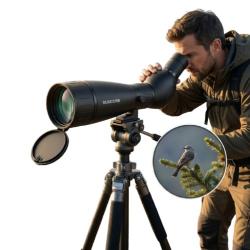 T&eacute;lescope monoculaire HD 20-60x80 &eacute;tanche BAK4 FMC - Observation nature & chasse haute pr&eacute;cision