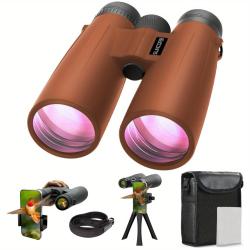Jumelles 10x50 HD FMC &Eacute;tanches IPX4 Observation Nature Chasse Randonn&eacute;e Longue Port&eacute;e Haute Luminosi