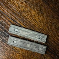 2 lames chargeur Mauser K98 ou G98 Seconde guerre mondiale