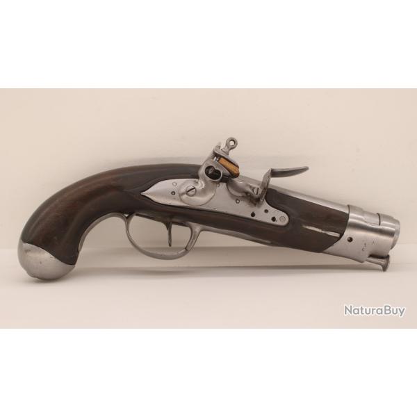 Authentique pistolet � silex de mar�chauss�e/gendarmerie