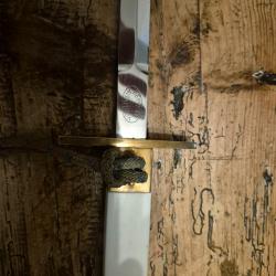 Rare Dague d'Officier Fran&ccedil;aise - Marquage AVIATINOX - Compl&egrave;te avec B&eacute;li&egrave;res et Dragonne