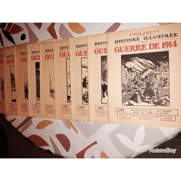 lot de 9 revues Histoire Illustr�� Guerre de 1914
