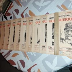 lot de 12 revues Histoire Illustr&eacute;&eacute; Guerre de 1914