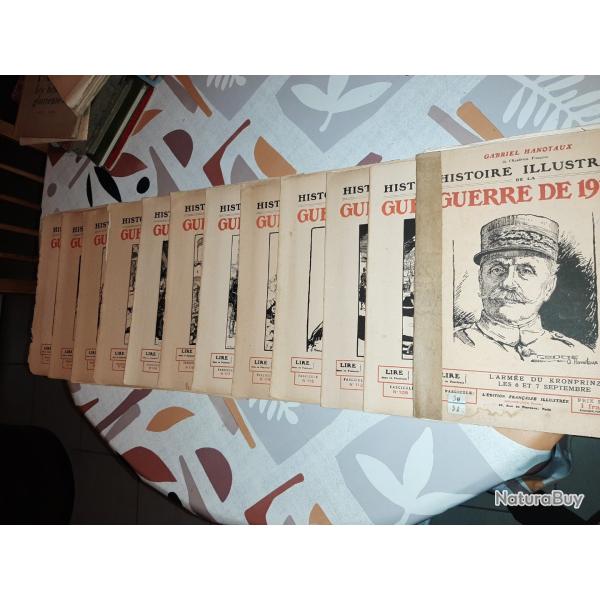 lot de 12 revues Histoire Illustr�� Guerre de 1914